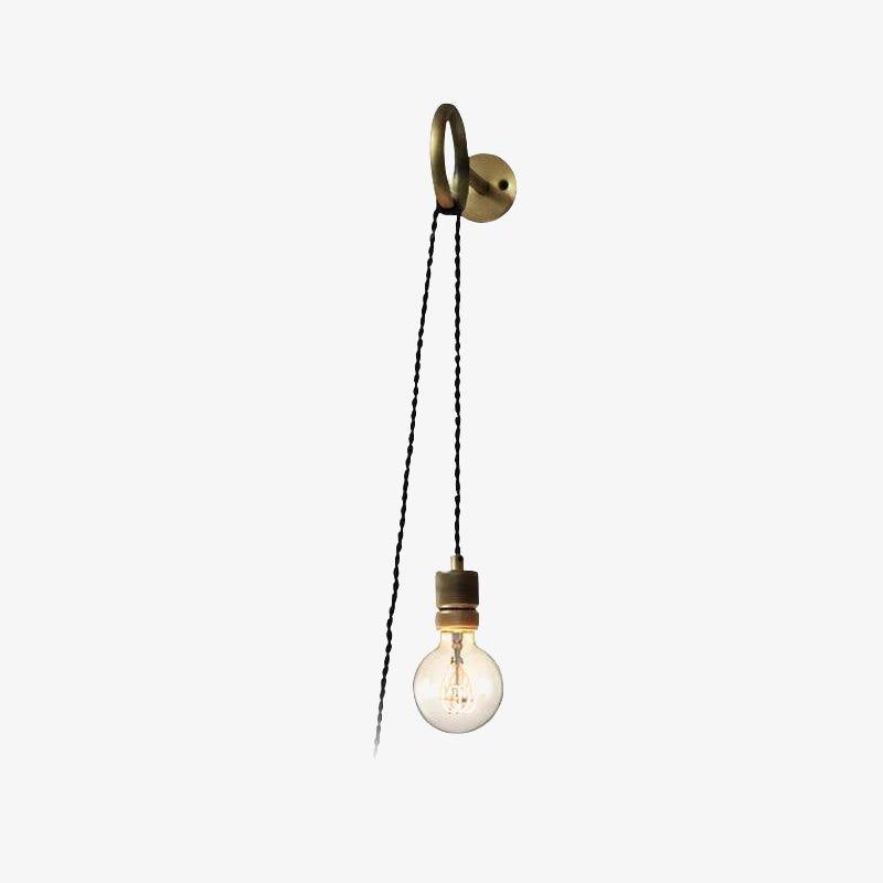 Loop Minimalist Wall Light With Wall Socket