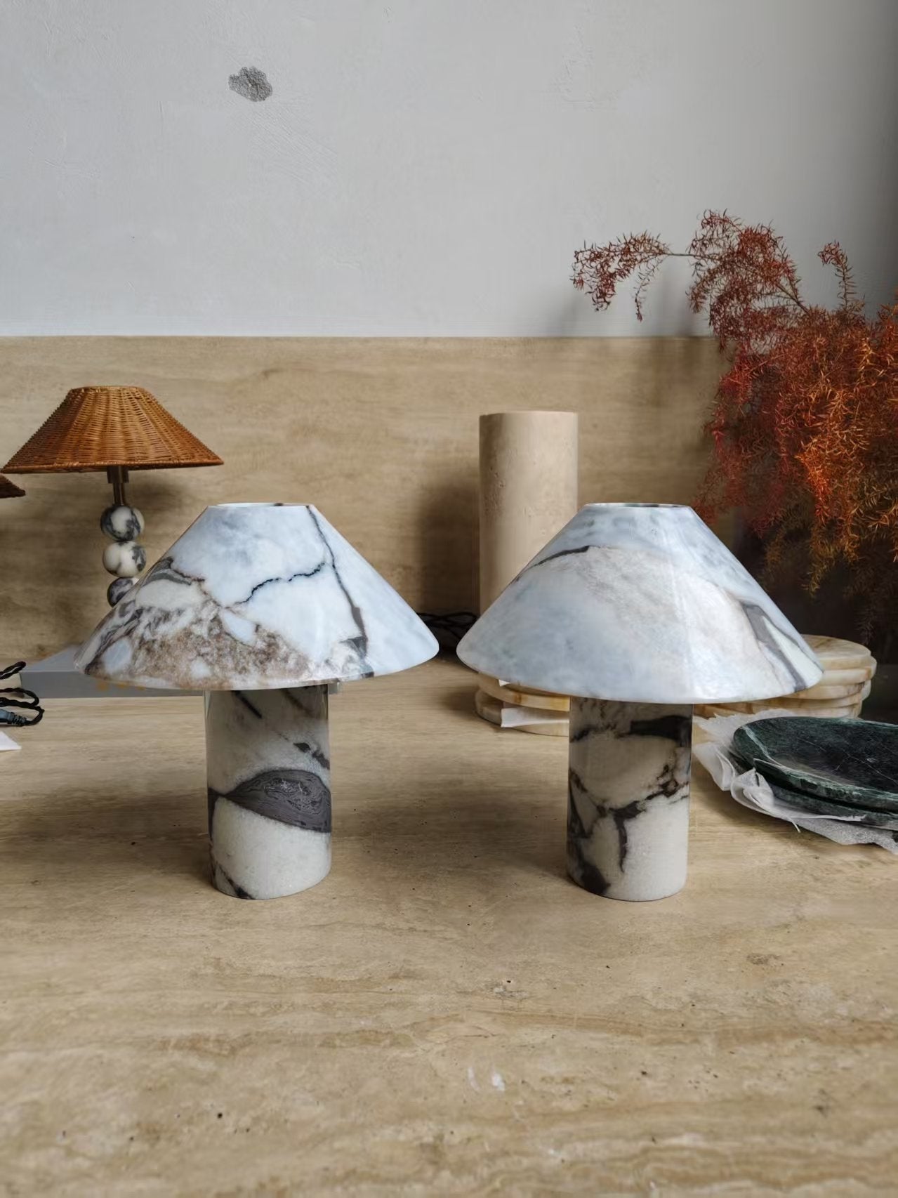 Pillar Stone Table Lamp