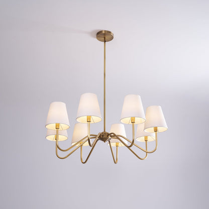 Opaluxe Brass Chandelier