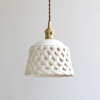 Openwork Ceramic Pendant Lamp