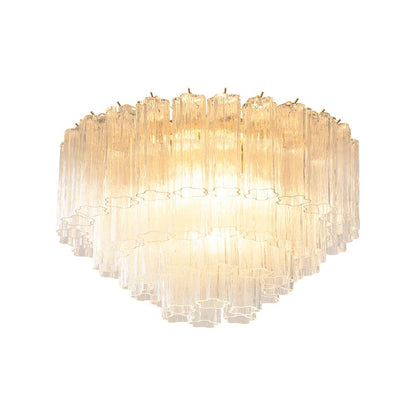 Murano Pink Glass Ceiling Light