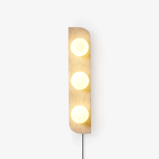 Elysian Travertine Plug-in Wall Light