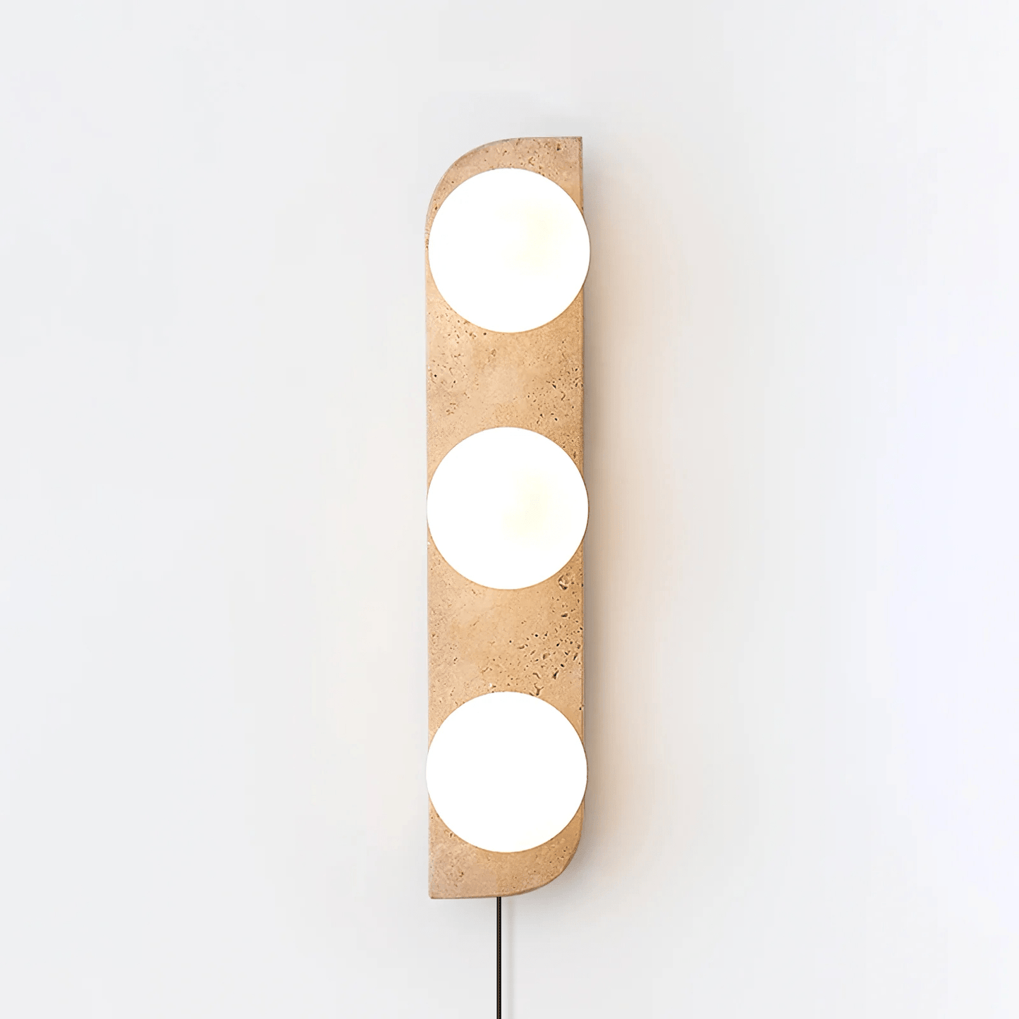Elysian Travertine Plug-in Wall Light