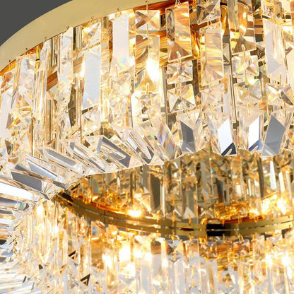 Specchio Flush Mount Crystal Ceiling Fixture
