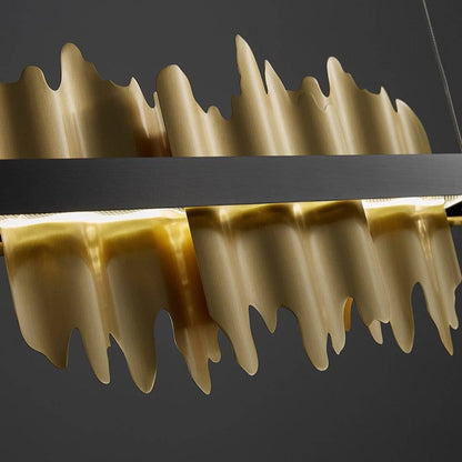 Nera Brushed Brass Dining Room Chandelier