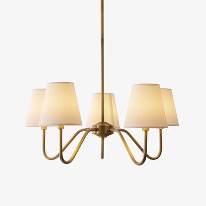 Opaluxe Brass Chandelier