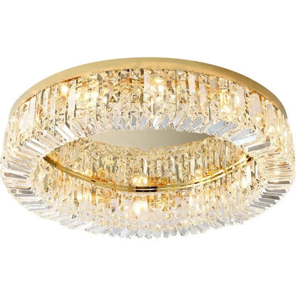 Specchio Flush Mount Crystal Ceiling Fixture