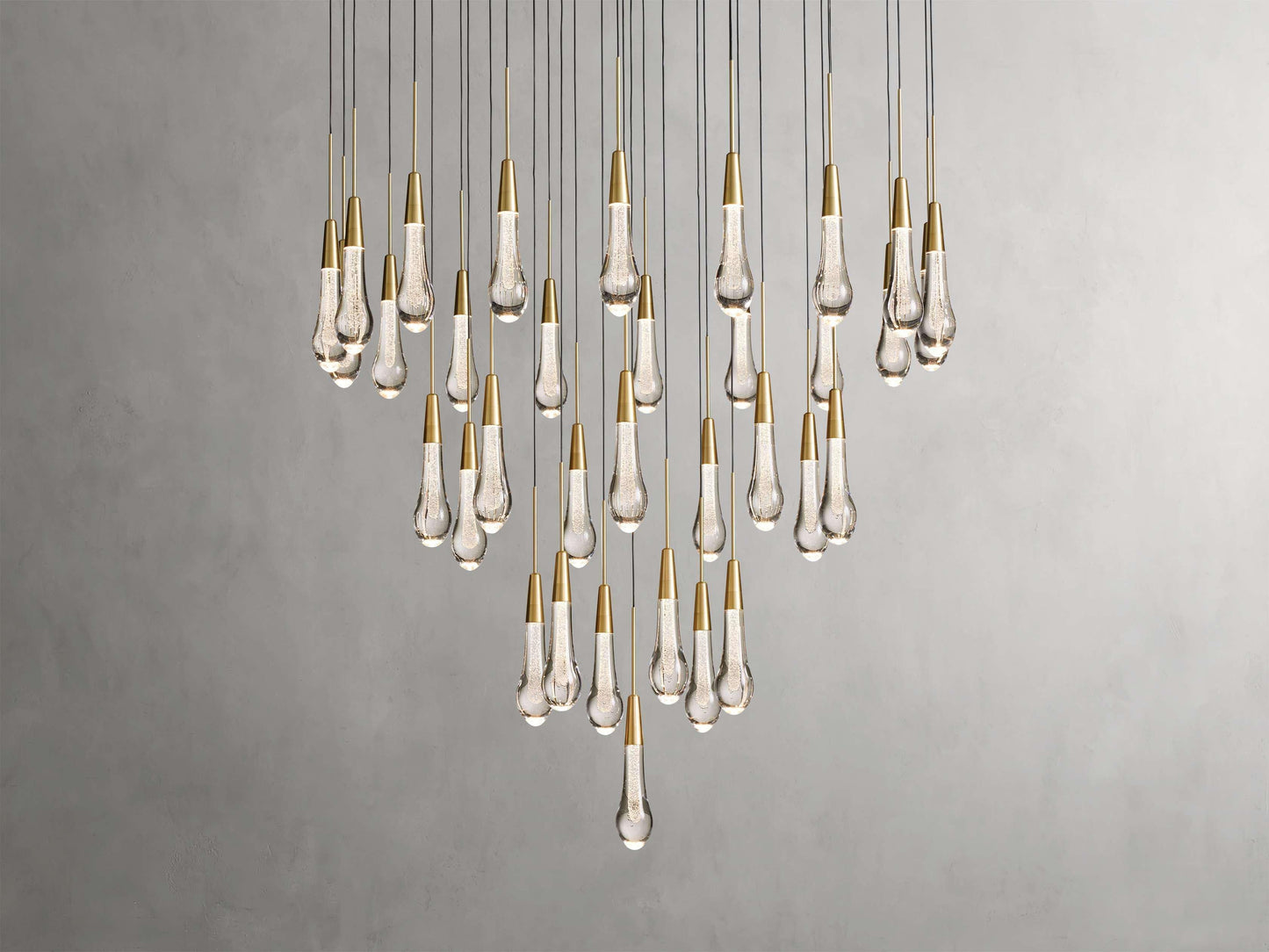 Soltaire Round Chandelier 17" 24" 36“ 58“