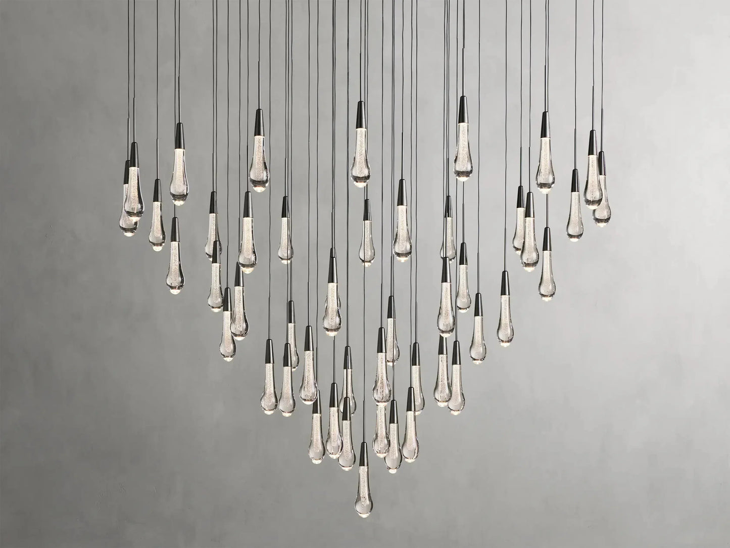 Soltaire Round Chandelier 17" 24" 36“ 58“