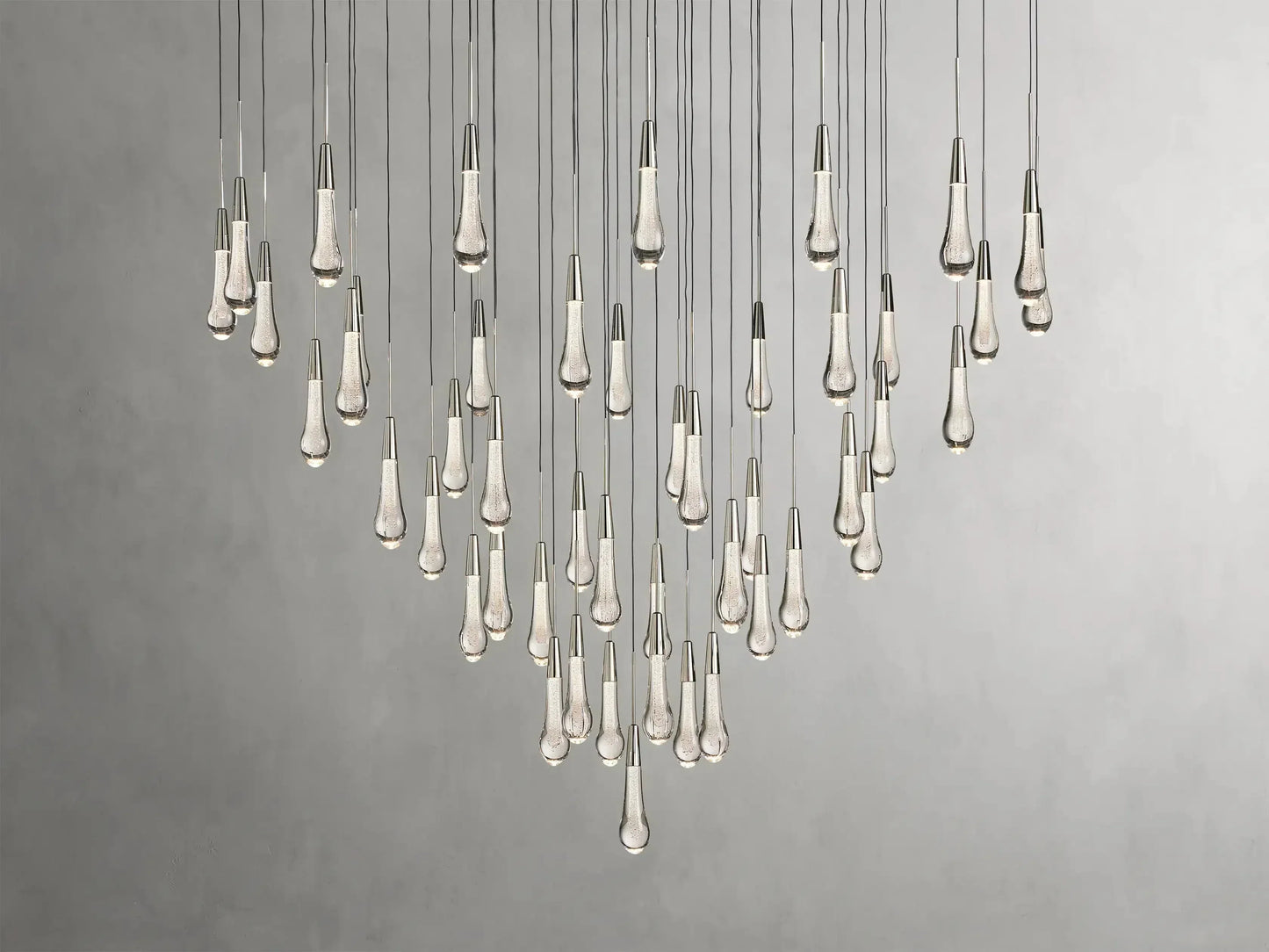 Soltaire Round Chandelier 17" 24" 36“ 58“