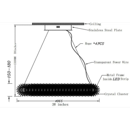 Primary Crystal Oval Chandelier