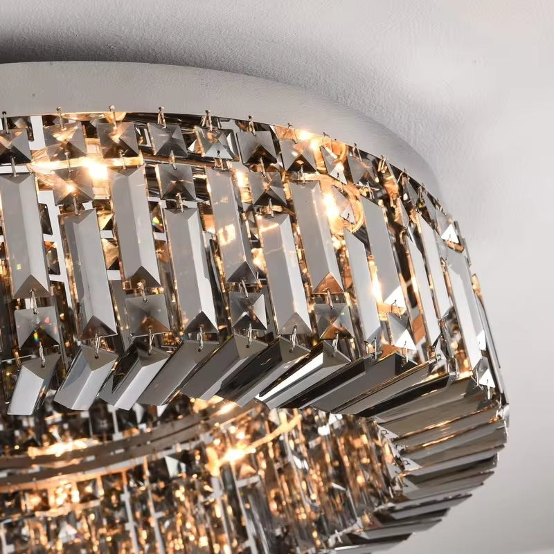 Specchio Crystal Flush Mount Ceiling Light