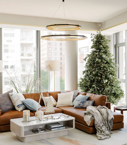 Acrylic LED Round Chandelier
