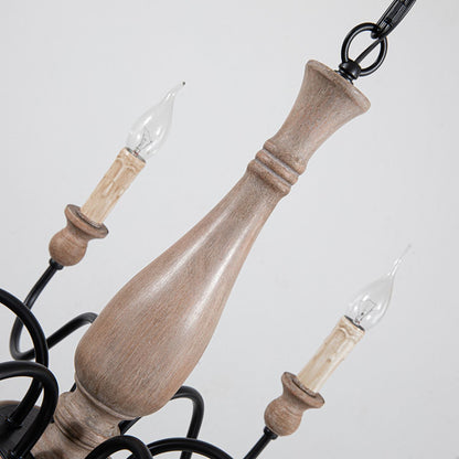 Afralia Wooden Chandelier