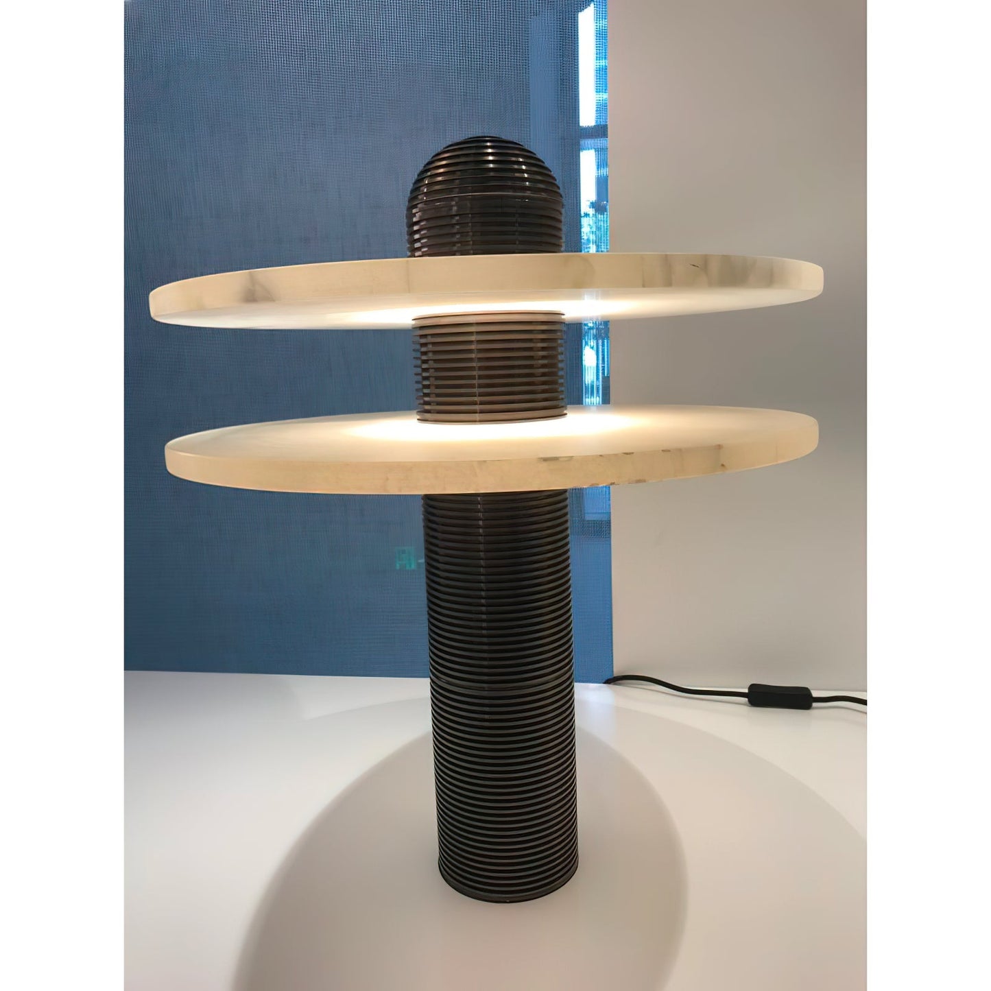 Alabaster Comet Table Lamp