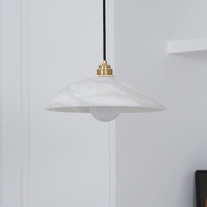 Alabaster Dome Swag Pendant Lamp