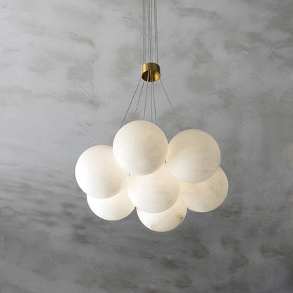 Alabaster Lunar Chandelier