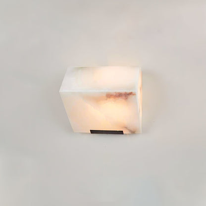 Alabaster Staircase Plug-in Wall Lamp