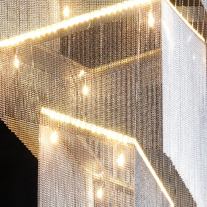 Aluminum Chain Tassel Chandelier