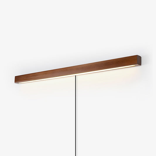 Arlo Linear Wood Plug-in Wall Light