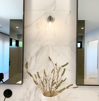 Conical Glass Plug-in Wall Lamp