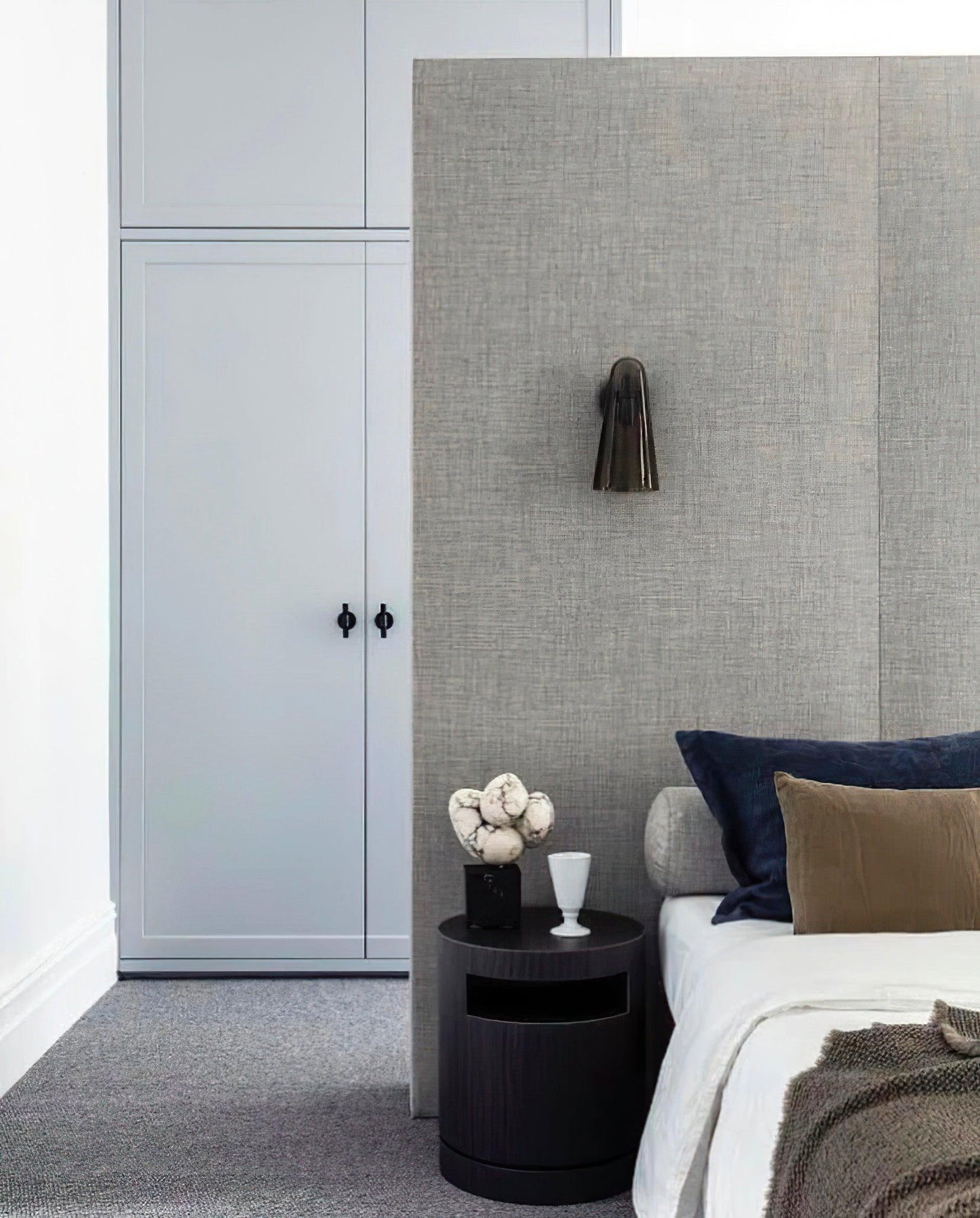 Conical Glass Plug-in Wall Lamp