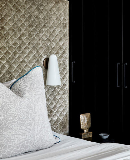 Conical Glass Plug-in Wall Lamp