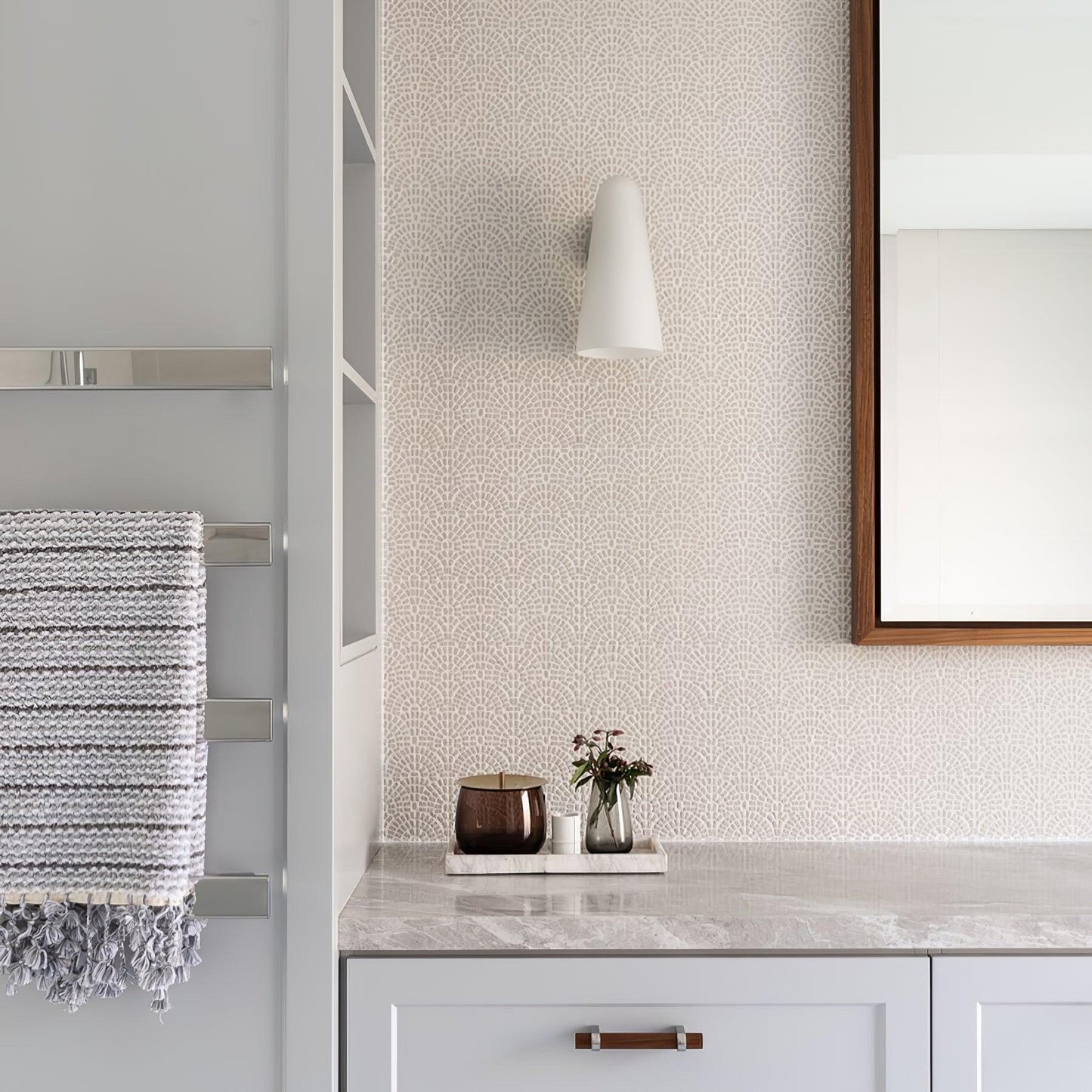 Conical Glass Plug-in Wall Lamp