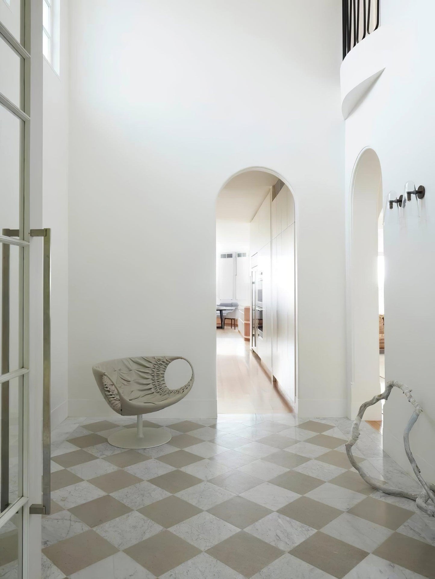 Conical Glass Plug-in Wall Lamp