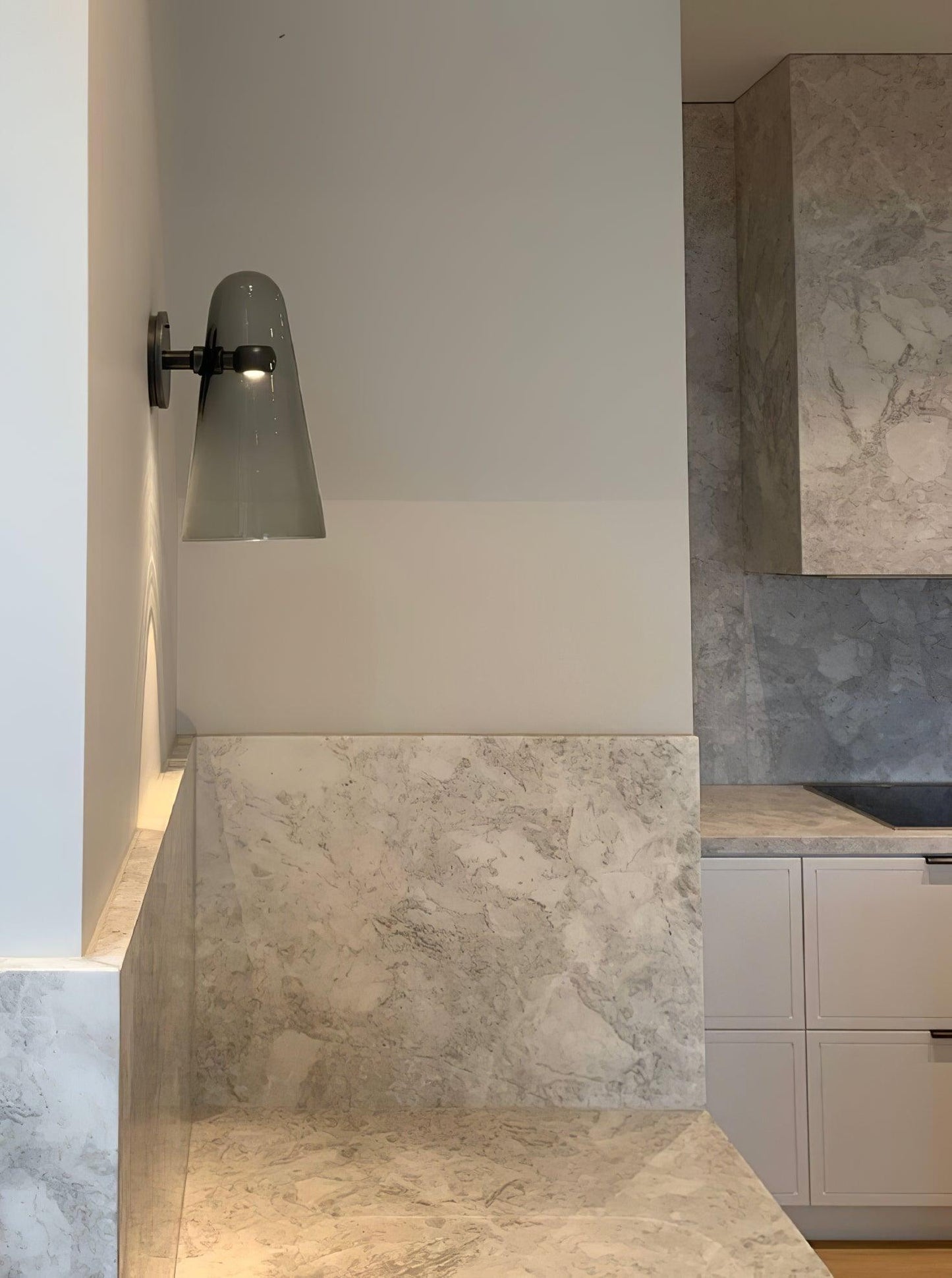 Conical Glass Plug-in Wall Lamp