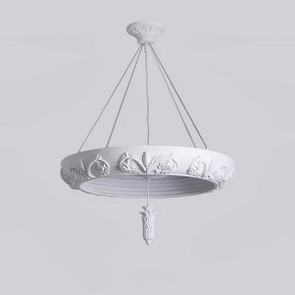 Artistic Carved Plaster Chandelier