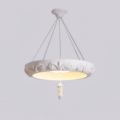 Artistic Carved Plaster Chandelier