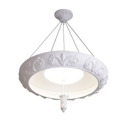 Artistic Carved Plaster Chandelier