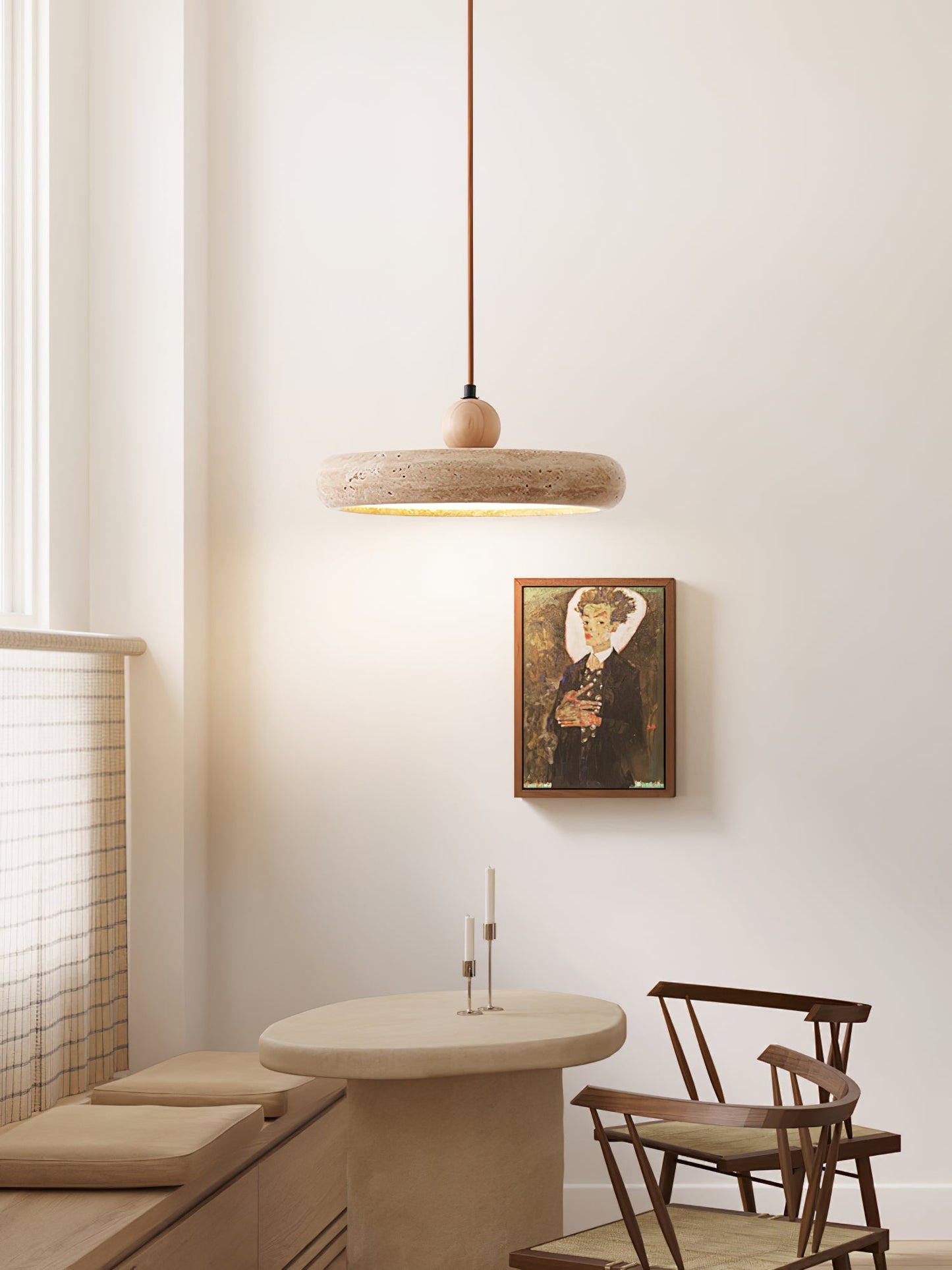 Aurelio Travertine Pendant Light