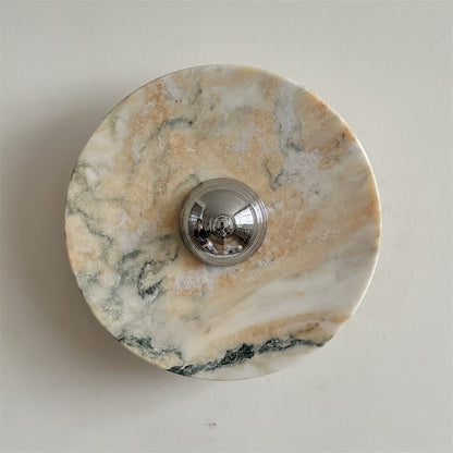 Calacatta Round Marble Wall Sconce