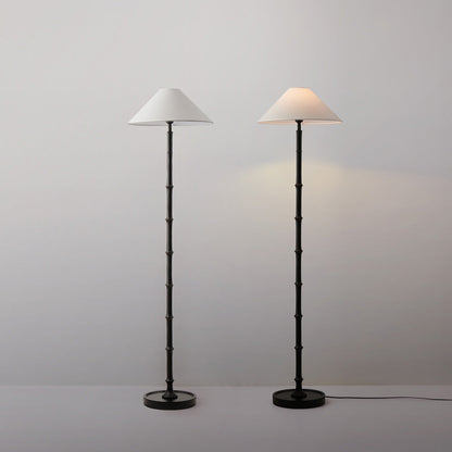 Black Bamboo Floor Lamp