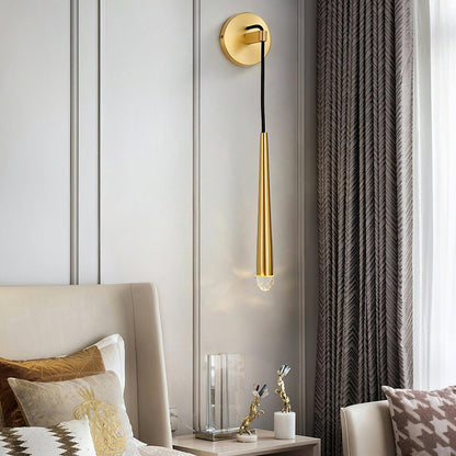 Cone Wall Lamp in Brass