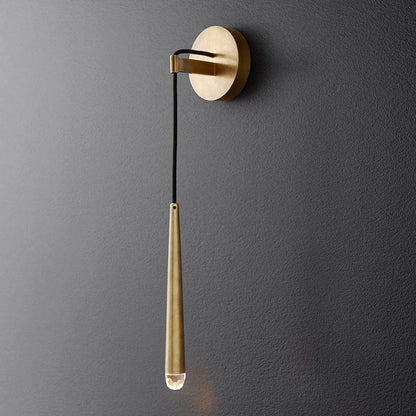 Cone Wall Lamp in Brass