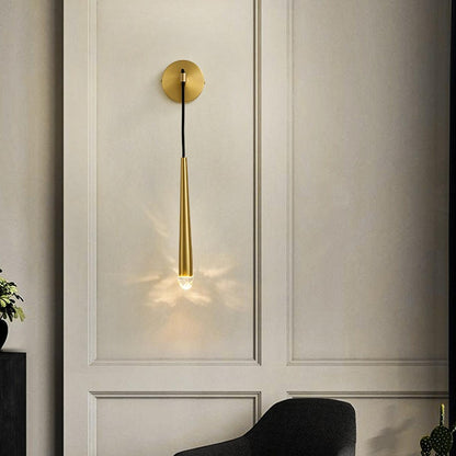Cone Wall Lamp in Brass