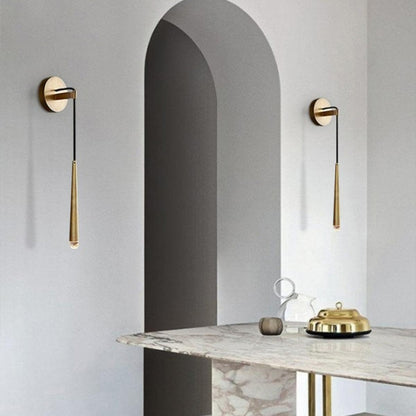 Cone Wall Lamp in Brass