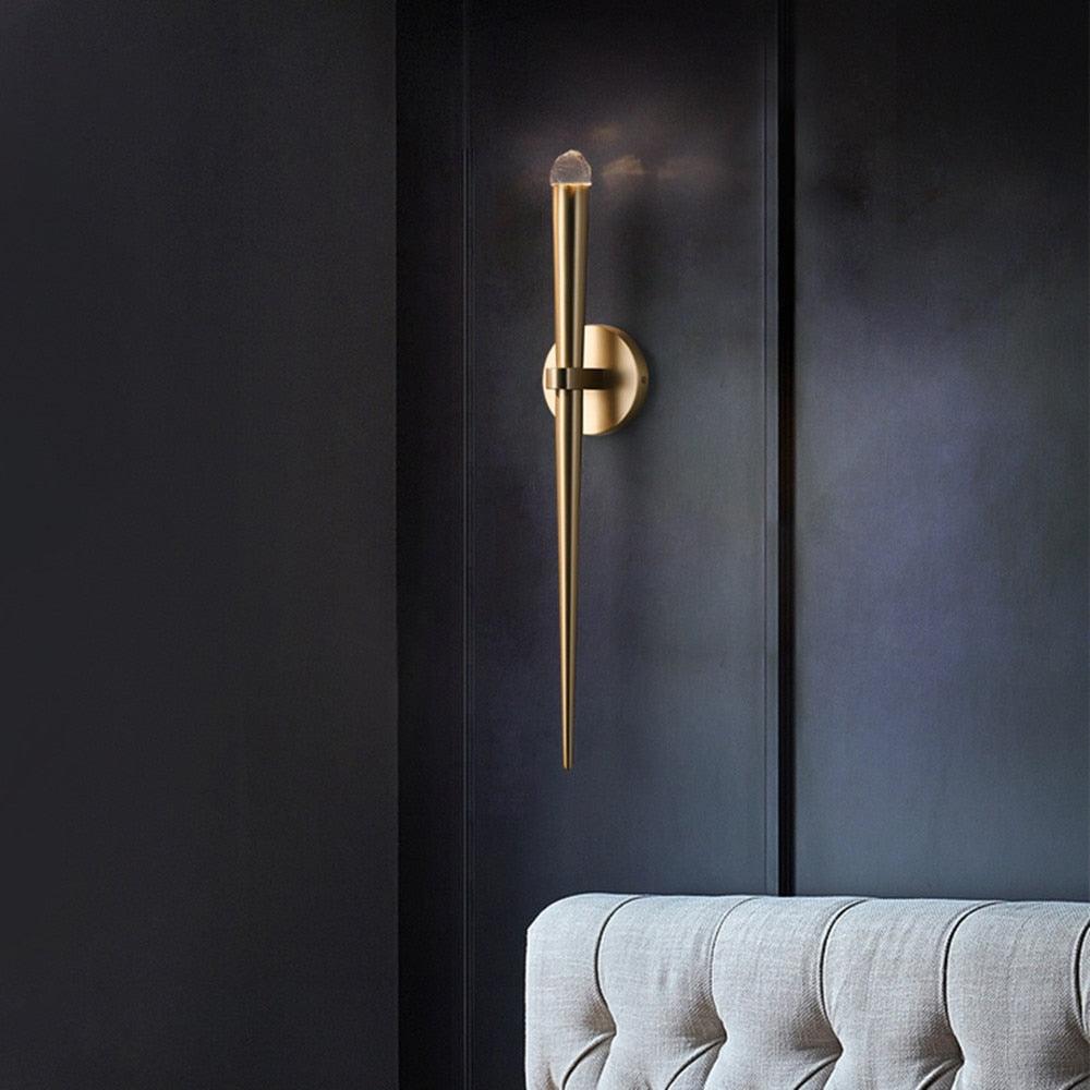 Cone Wall Lamp in Brass