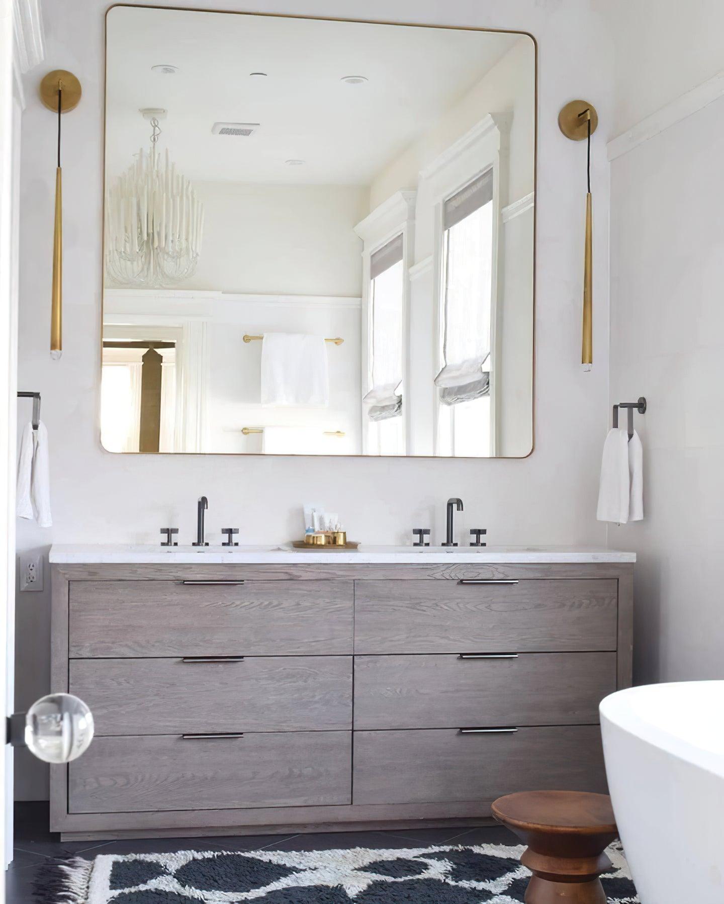 Cone Wall Lamp in Brass