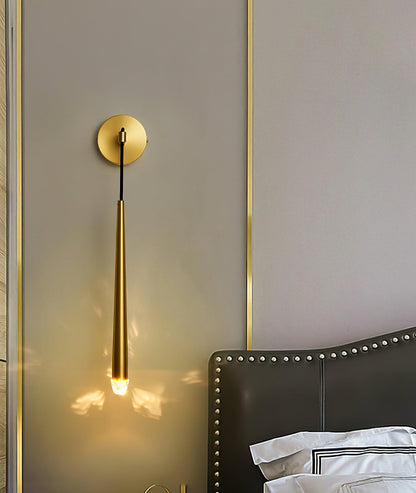 Cone Wall Lamp in Brass