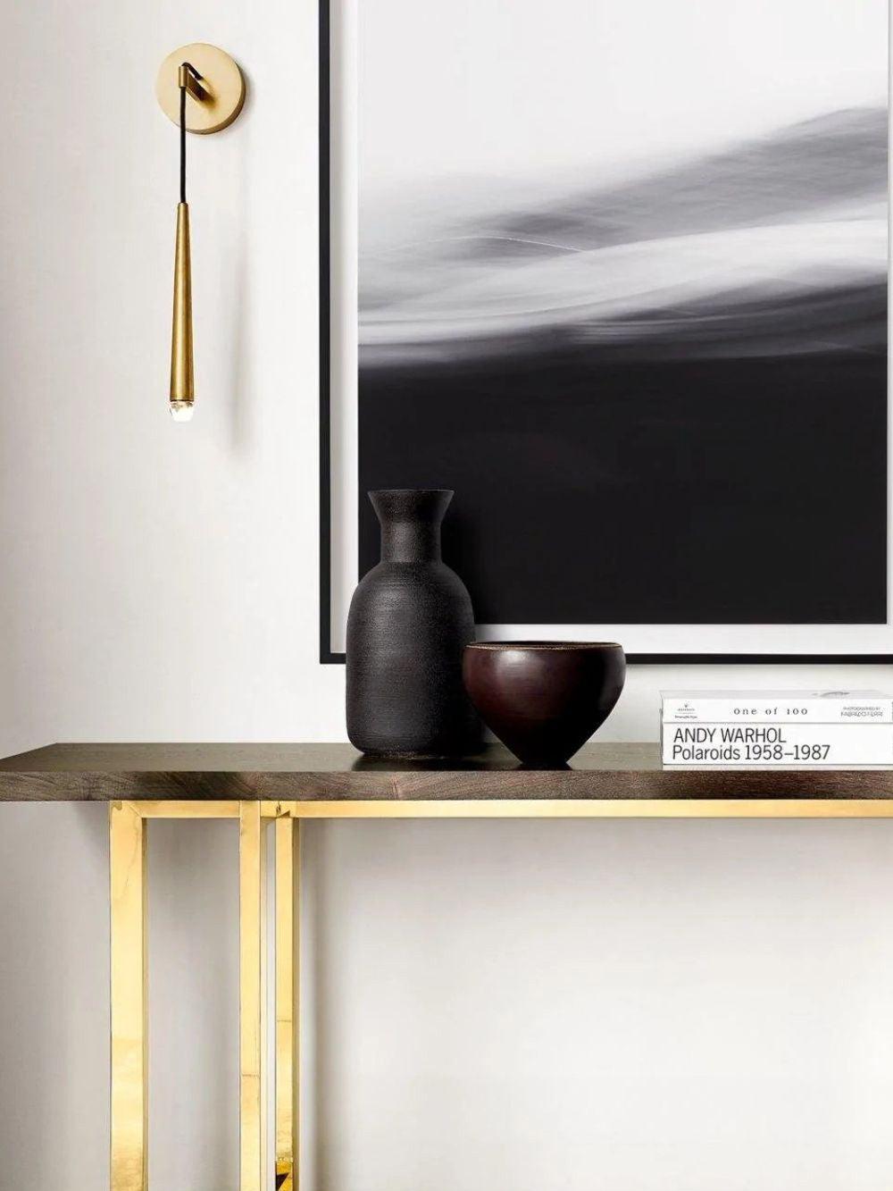 Cone Wall Lamp in Brass