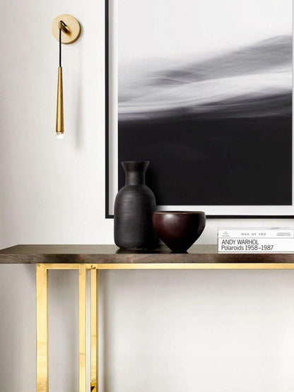 Cone Wall Lamp in Brass