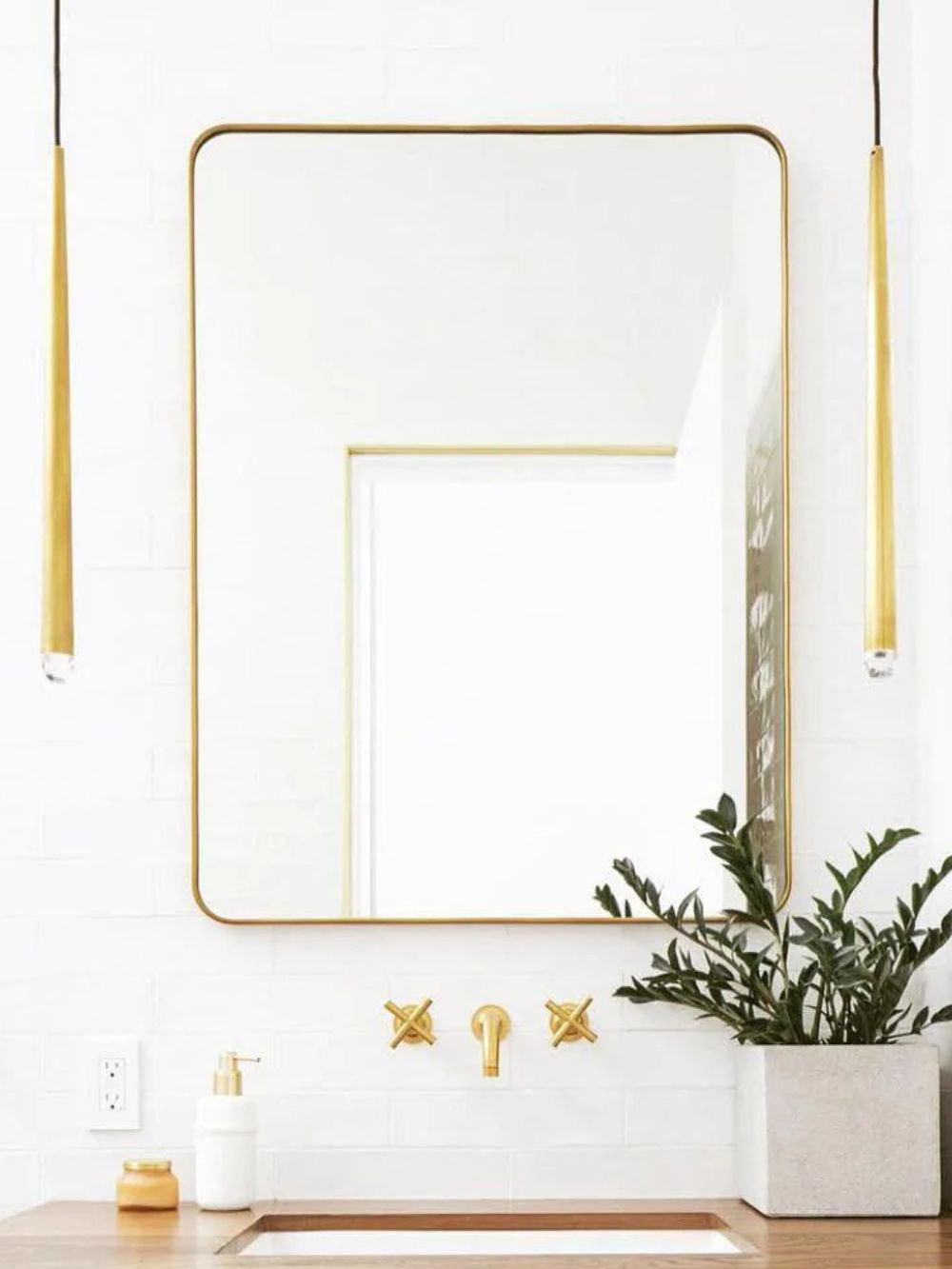 Cone Wall Lamp in Brass