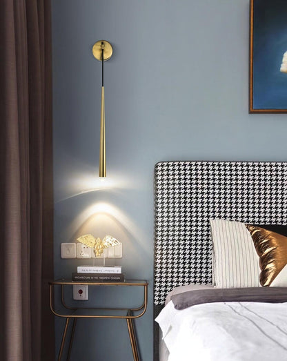 Cone Wall Lamp in Brass