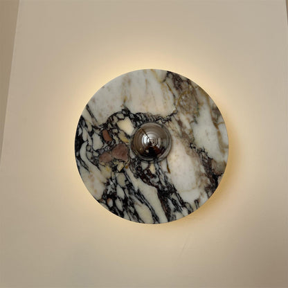 Calacatta Round Marble Sconce
