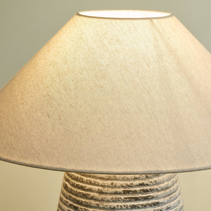 Callisto Ribbed Ceramic Table Lamp