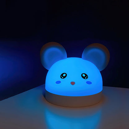 Cat Mouse Clock Night Light